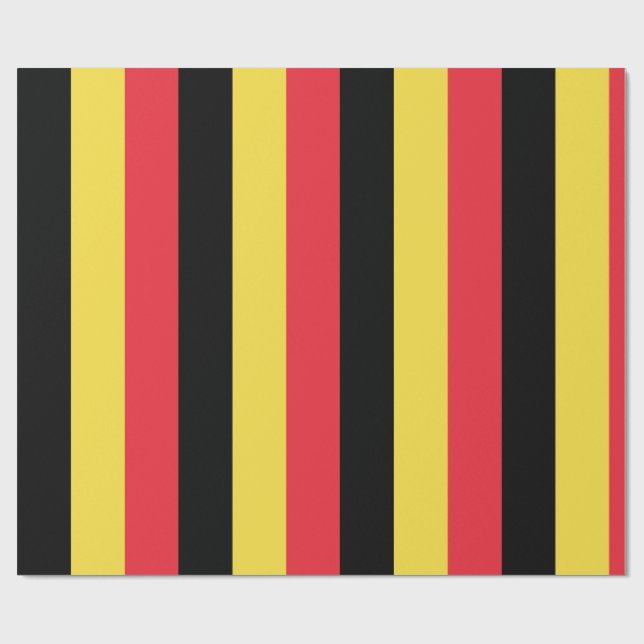 Flag of Belgium Wrapping Paper (Flat)