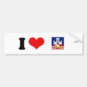 Flag of Belgrade Bumper Sticker