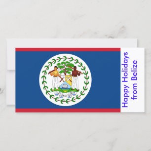 Flag of Belise, Happy Holidays from Belise Holiday Card