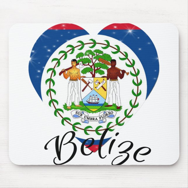 Flag Of Belise - Mouse Mat (Front)
