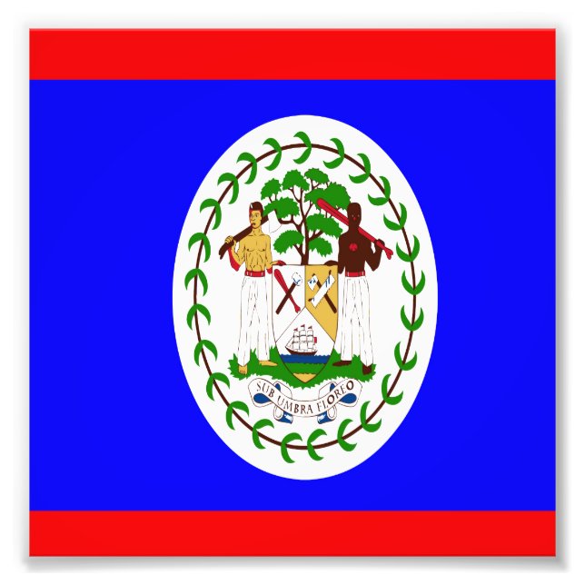 Flag of Belise Photo Print (Front)