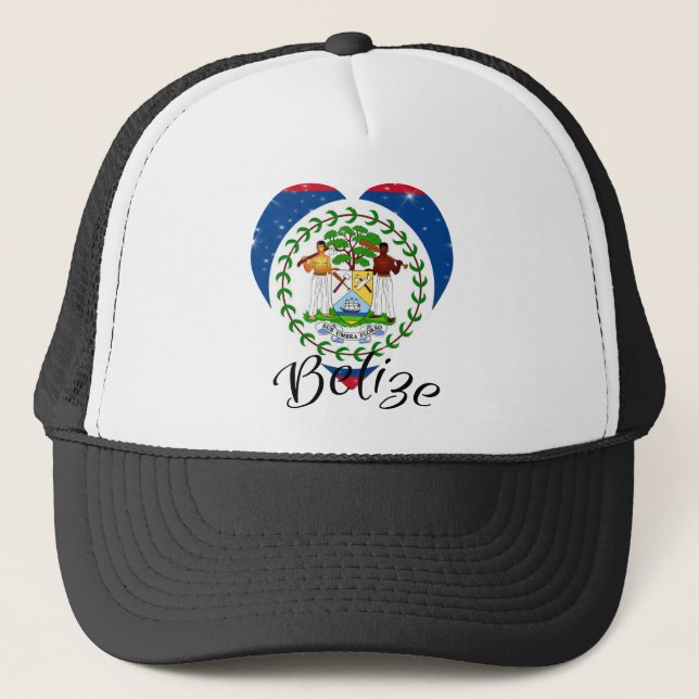 Flag Of Belise - Trucker Hat (Front)