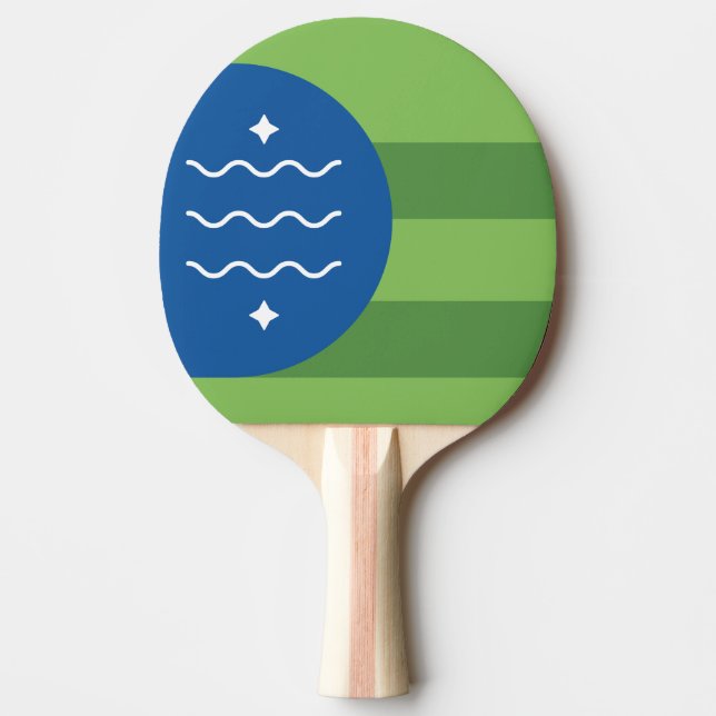 Flag of Bellingham, Washington Ping Pong Paddle (Front)