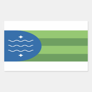 Flag of Bellingham, Washington Rectangular Sticker