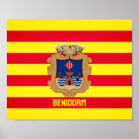 Flag of Benidorm - Comunidad Valenciana (ESP)