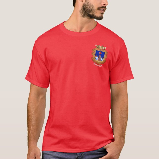 Flag of Benidorm - Comunidad Valenciana (ESP) T-Shirt (Front)