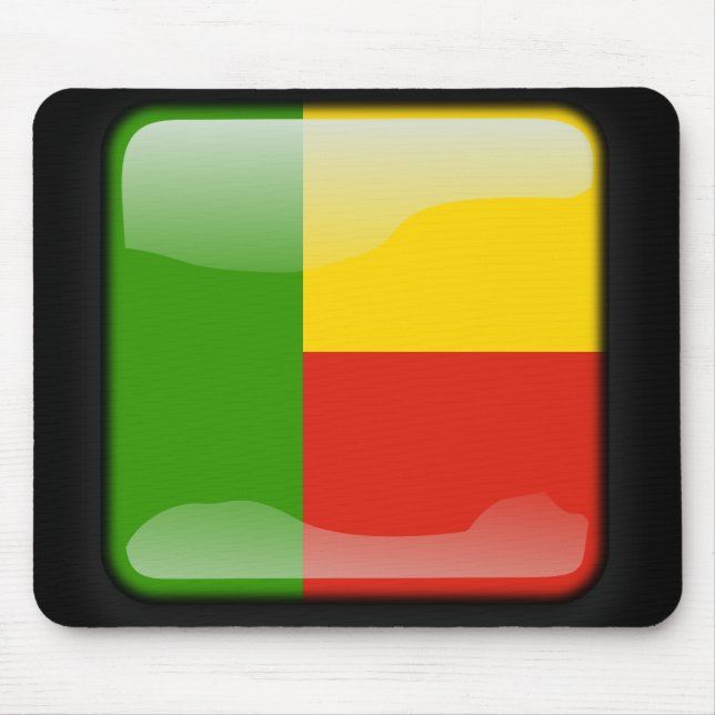 Flag of Benin Mouse Mat (Front)