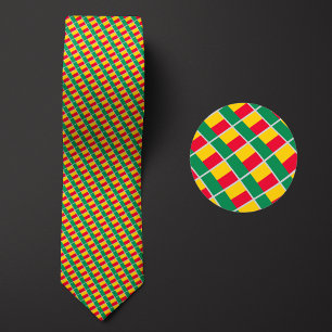 Flag of Benin Pattern Tie