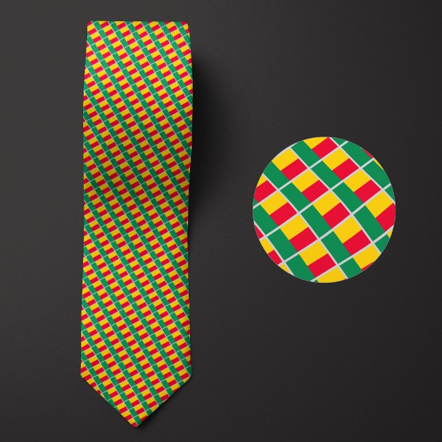 Flag of Benin Pattern Tie (Creator Uploaded)
