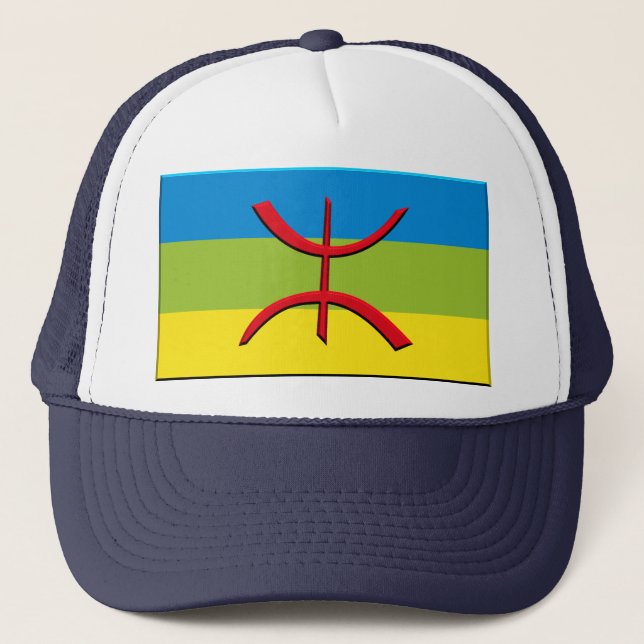 flag of Berbere or Amazigh - Customised Trucker Hat (Front)