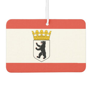 Flag of Berlin Car Air Freshener