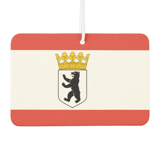 Flag of Berlin Car Air Freshener (Front)
