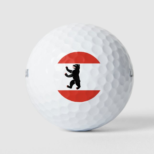 Flag of Berlin Golf Balls (Front)