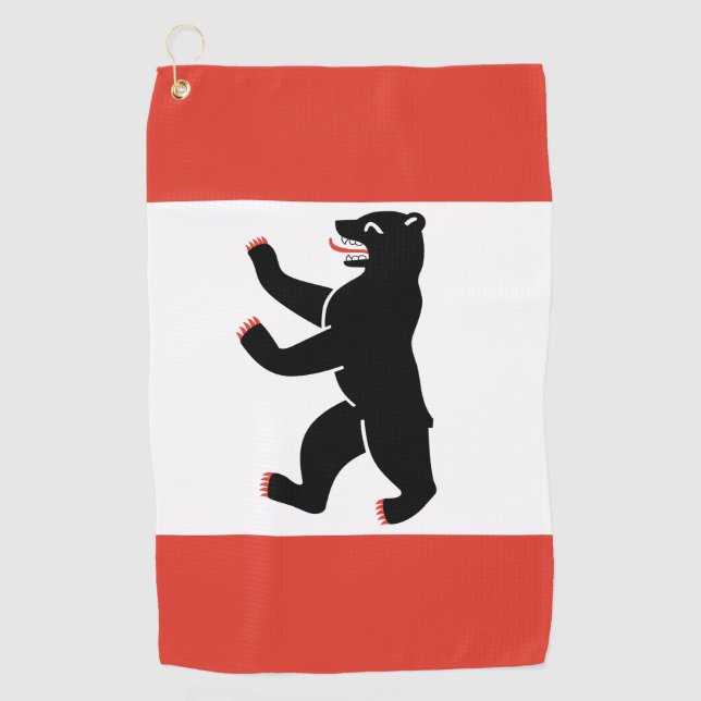 Flag of Berlin  Golf Towel (Front)