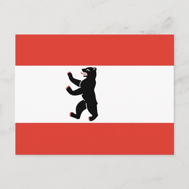 Flag of Berlin Invitation Postcard (Front)