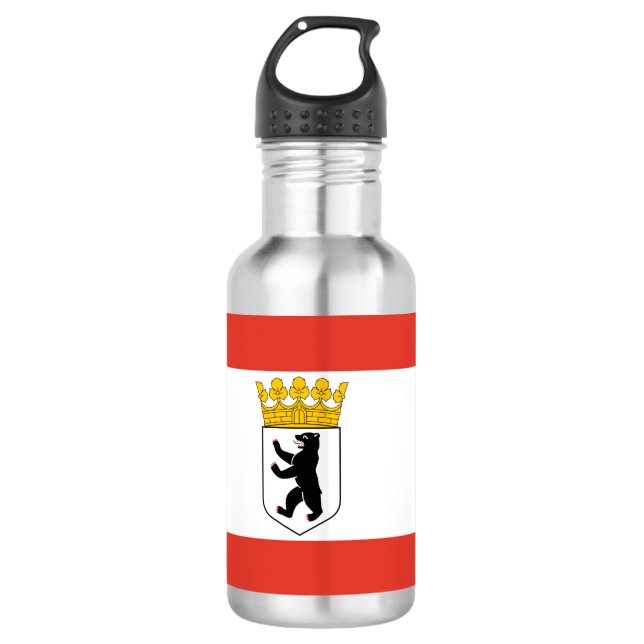 Flag of Berlin Stainless Steel Water Bottle (Front)