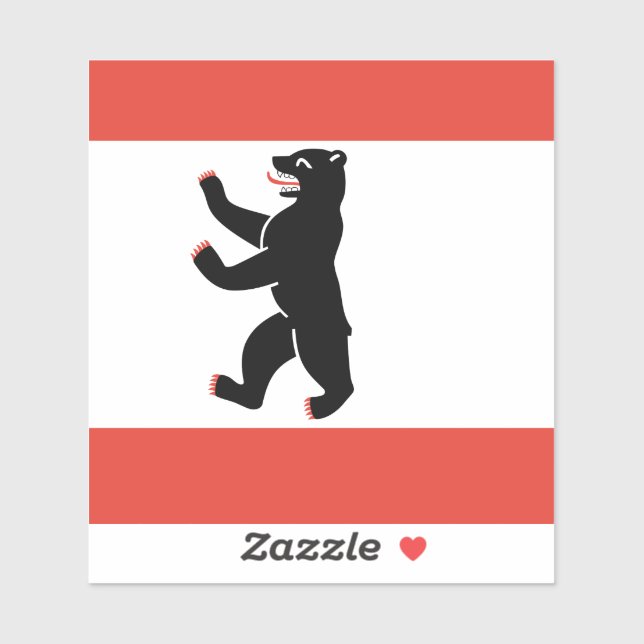 Flag of Berlin Vinyl Sticker (Sheet)