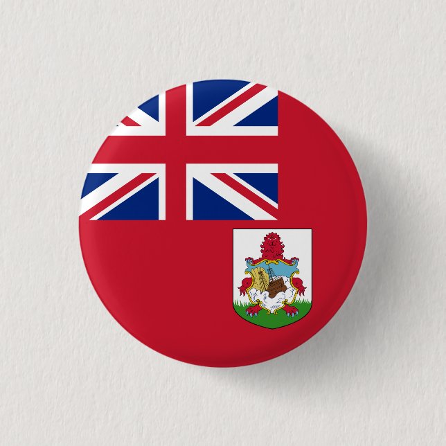 Flag of Bermuda 3 Cm Round Badge (Front)