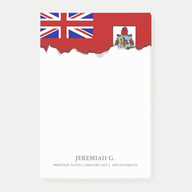 Flag of Bermuda Post-it Notes (Front)