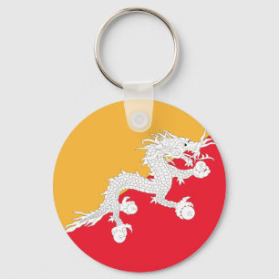 Flag of Bhutan Key Ring