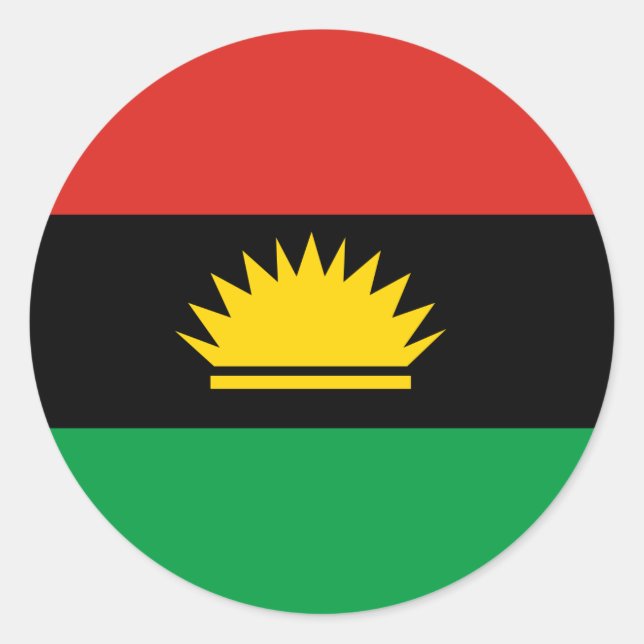 Flag of Biafra (Bịafra) Classic Round Sticker (Front)