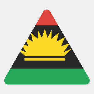 Flag of Biafra (Bịafra) Triangle Sticker