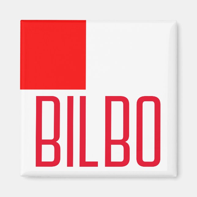 Flag of Bilbao Magnet (Front)