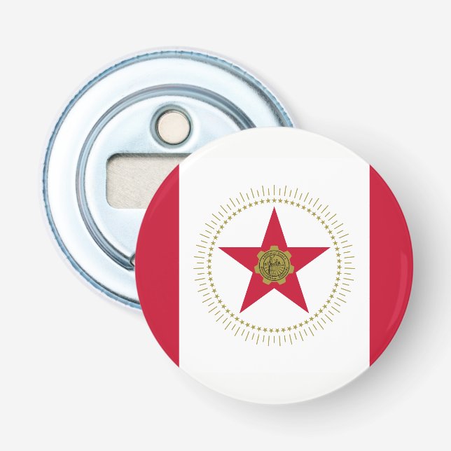 Flag of Birmingham, Alabama Bottle Opener (Front)