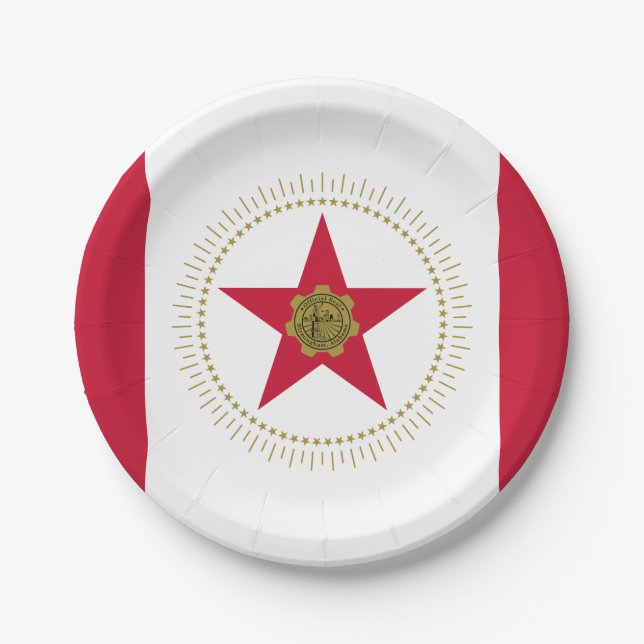 Flag of Birmingham, Alabama Paper Plates (Front)