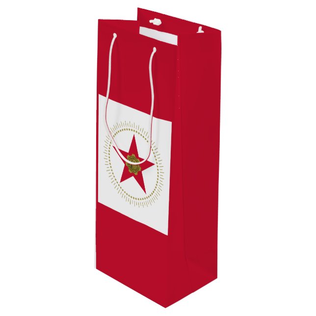 Flag of Birmingham, Alabama Wine Gift Bag (Front Angled)