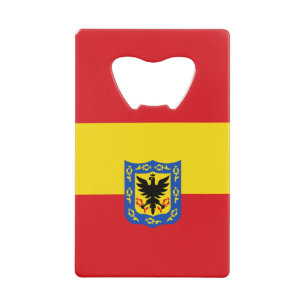 Flag of Bogota, Colombia Credit Card Bottle Opener