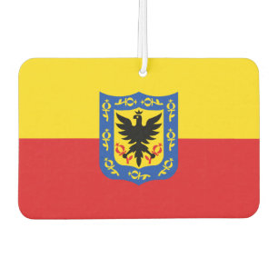 Flag of Bogota, Colombia Cufflinks Car Air Freshener
