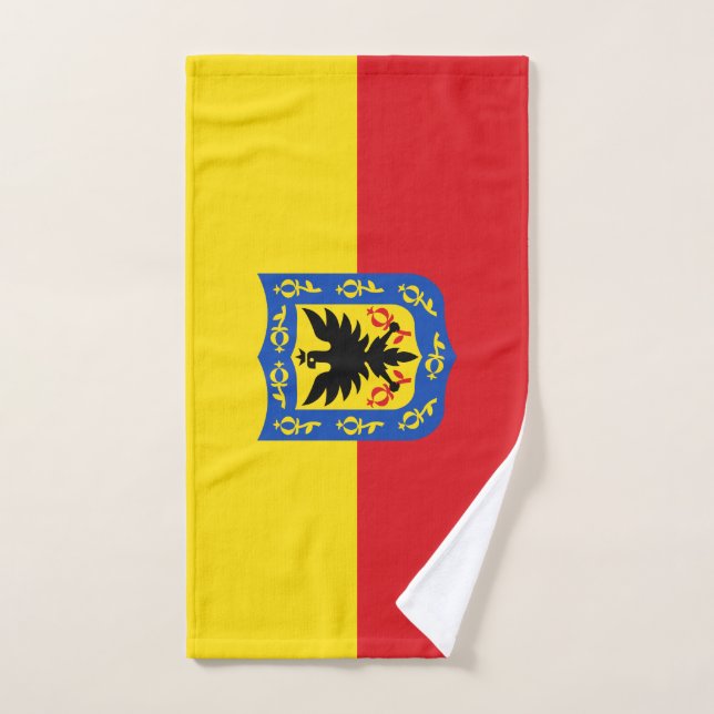 Flag of Bogota, Colombia Hand Towel (Hand Towel)