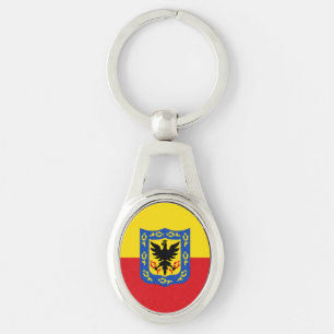 Flag of Bogota, Colombia Keychain
