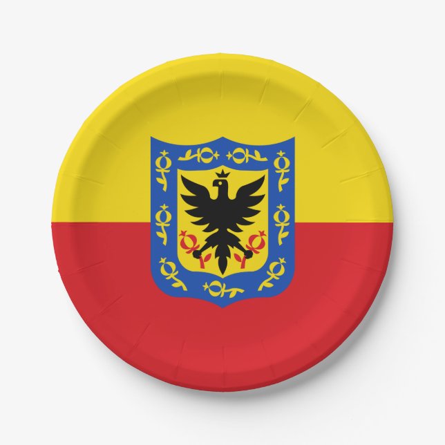 Flag of Bogota, Colombia Paper Plate (Front)