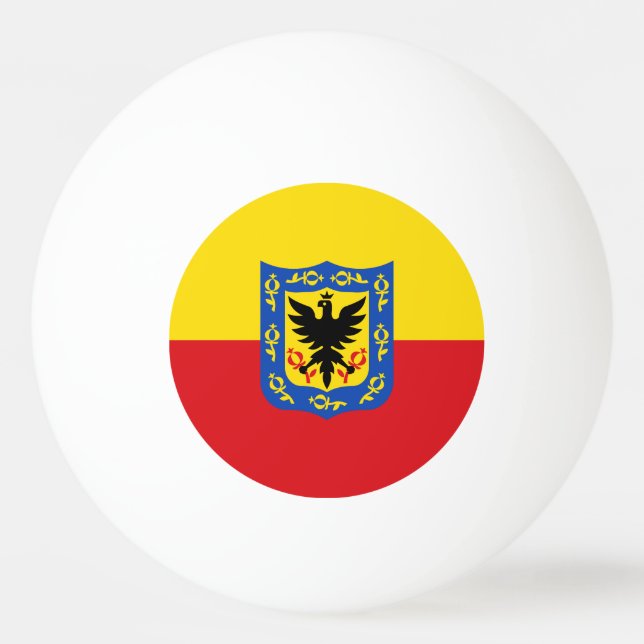 Flag of Bogota, Colombia Ping Pong Ball (Front)