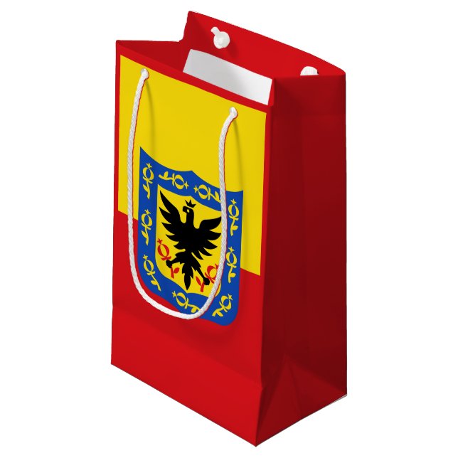 Flag of Bogota, Colombia Small Gift Bag (Front Angled)