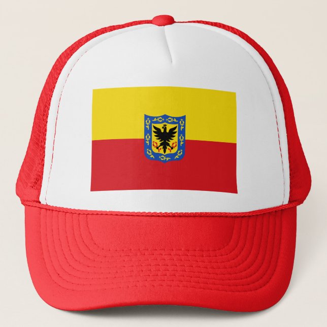 Flag of Bogota, Colombia Trucker Hat (Front)