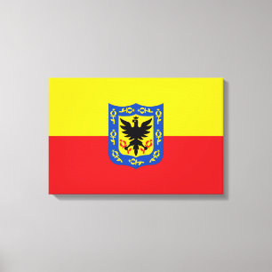Flag of Bogotá (Colombian Capital City) Canvas Print
