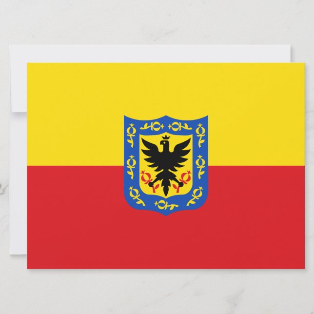 Flag of Bogotá (Colombian Capital City) Card (Front)
