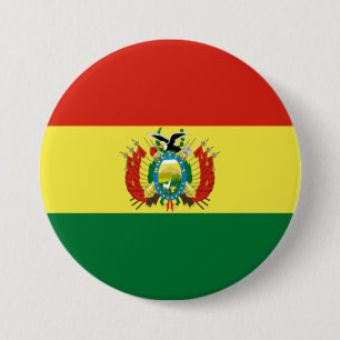 Flag of Bolivia 7.5 Cm Round Badge