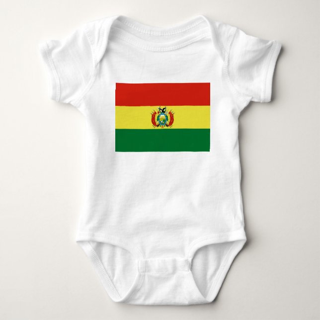 Flag of Bolivia Baby Bodysuit (Front)