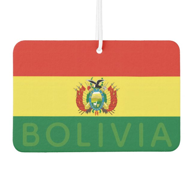 Flag of Bolivia Car Air Freshener (Front)