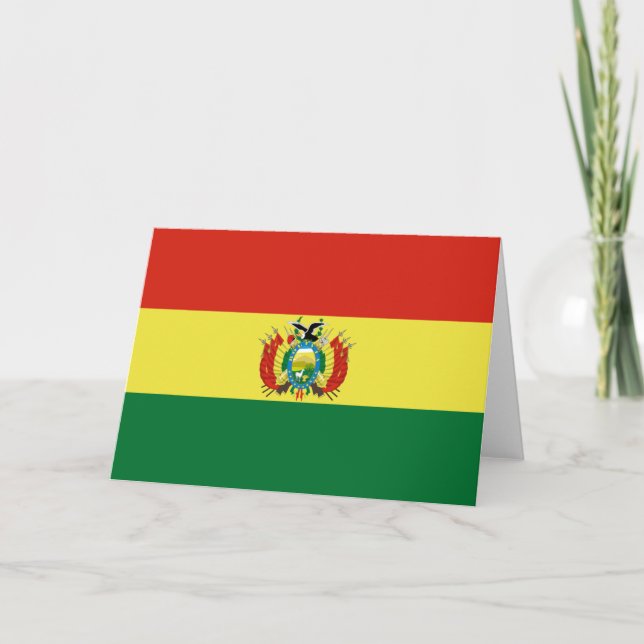 Flag of Bolivia Card (Front)
