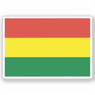 Flag of Bolivia Custom-Cut Vinyl Sticker