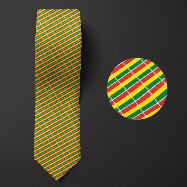Flag of Bolivia Pattern Tie (Creator Uploaded)