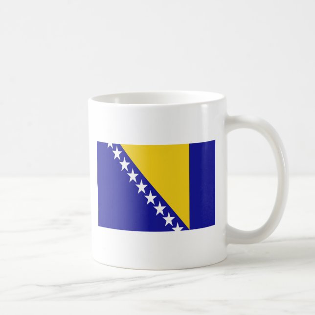 Flag of Bosnia and Herzegovina Coffee Mug (Right)