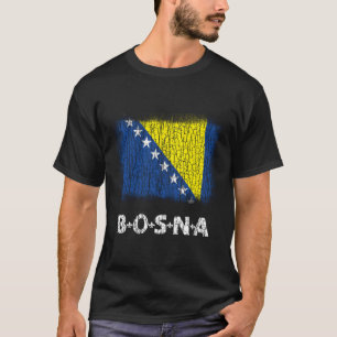 Flag Of Bosnia And Herzegovina Used Look For All B T-Shirt