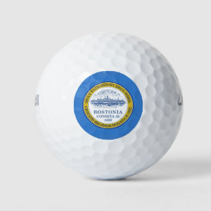 Flag of Boston, Massachusetts Golf Balls