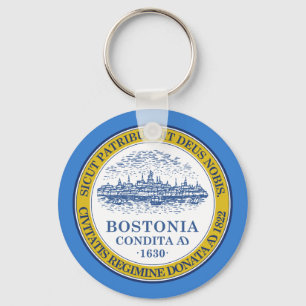 Flag of Boston, Massachusetts Keychain